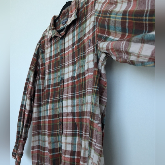 Eddie Bauer Brushed Cotton Plaid Button Down Shacket Jacket Flannel Sz XXL - Picture 7 of 16